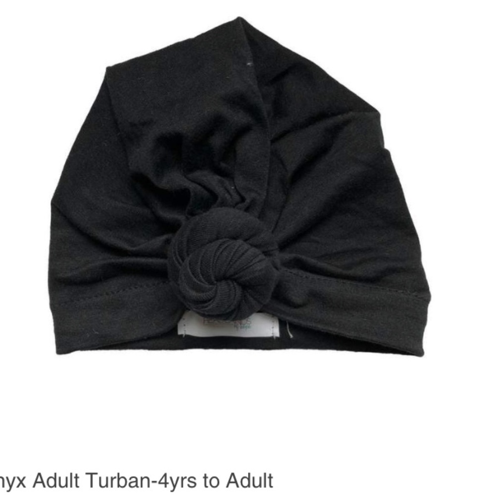 Headbands of Hope Adult Black Head Turban